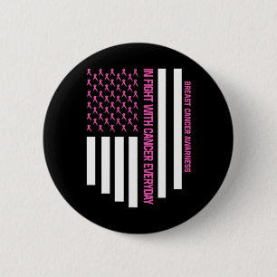 In de strijd tegen kanker Dagelijkse Borst Bewustz Ronde Button 5,7 Cm