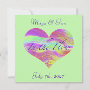 In de Stroom van Liefde Sticker Kaart