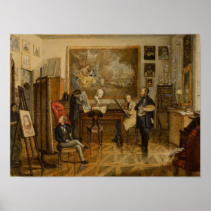 In de Studio van Miklos Barabas Poster