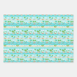 In de tropen inpakpapier vel