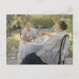 In de tuin, 1911 briefkaart
