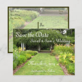 In de tuin aankondigingskaart (Voorkant / Achterkant)