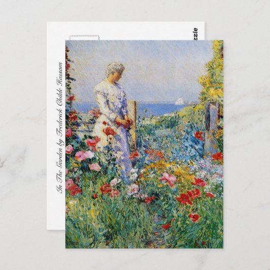 In de tuin briefkaart (Voorkant / Achterkant)