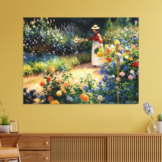 In de tuin canvas afdruk (Insitu (Woonkamer))