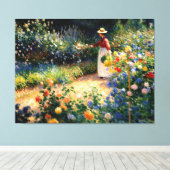 In de tuin canvas afdruk (Insitu (Houten vloer))