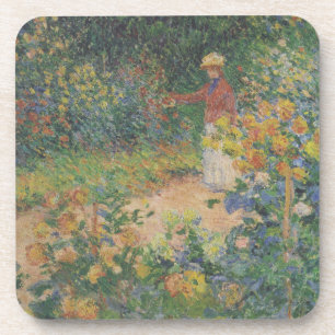 In de tuin - Claude Monet - c1895 Bier Onderzetter