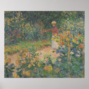 In de tuin - Claude Monet - c1895 Poster