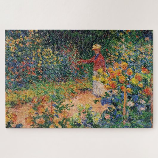 In de tuin door Claude Monet Legpuzzel (Horizontaal)