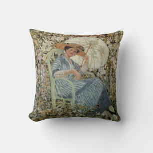 In de tuin, Giverny door Frederick Frieseke Kussen