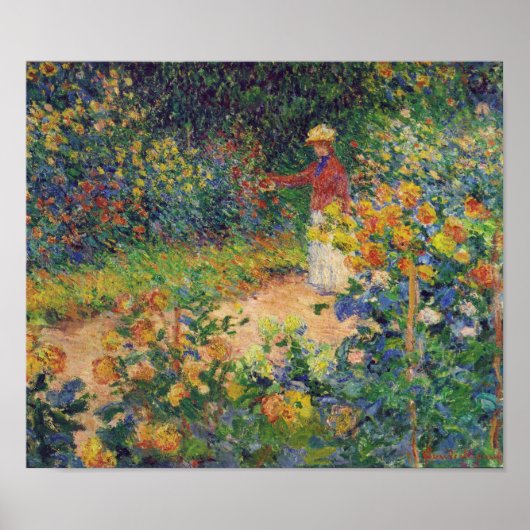 In de tuin, Monet Poster (Voorkant)