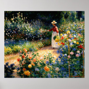 In de tuin poster