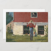 In de tuin (rustieke hofmakerij) | Winslow Homer (Voorkant / Achterkant)