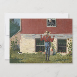 In de tuin (rustieke hofmakerij) Winslow Homer