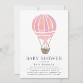 In de uitnodiging tot het Baby shower van de lucht (Voorkant)