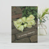 In de uitnodiging van de Loving Memory Memorial Se (Staand voorkant)