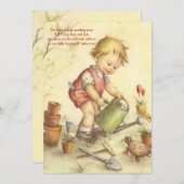 In de uitnodiging voor de tuin (Voorkant / Achterkant)