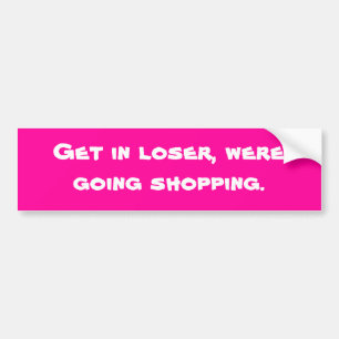 in de verliezer, de bumpersticker