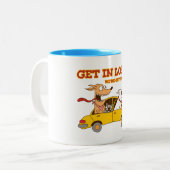 In de verliezer tweekleurige koffiemok (Voorkant links)