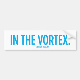 In de Vortex. Bumpersticker