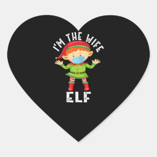 In De Vrouw Elf Grappig Kerstcadeau Hart Sticker