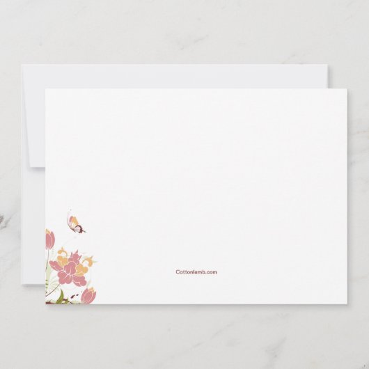 In de wei religieuze uitnodiging (Achterkant)