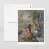 "In de wei" van Renoir Painting Briefkaart (Voorkant / Achterkant)