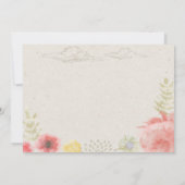 In de wei Zomer Bruiloft Dank U Bedankkaart (Achterkant)