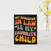 In de wet favoriete kind retro vaders dag papa pap kaart (Gele Bloem)