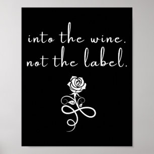 In de wijn is de liefde voor het label niet het li poster