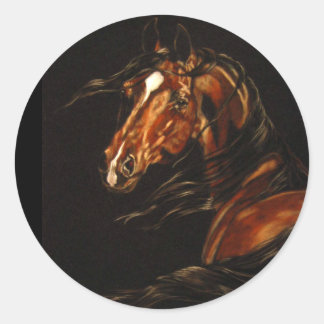 In de wind ronde sticker