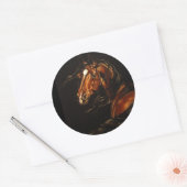 In de wind ronde sticker (Envelop)