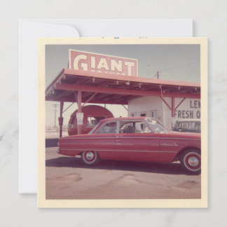 "In de winkel, augustus 1962" Flat Note Kaart