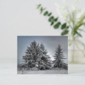 In de winter briefkaart (Staand voorkant)