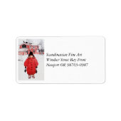 In de wintersneeuw etiket (Voorkant)