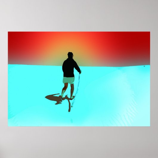 In de woestijn lopen poster (Voorkant)