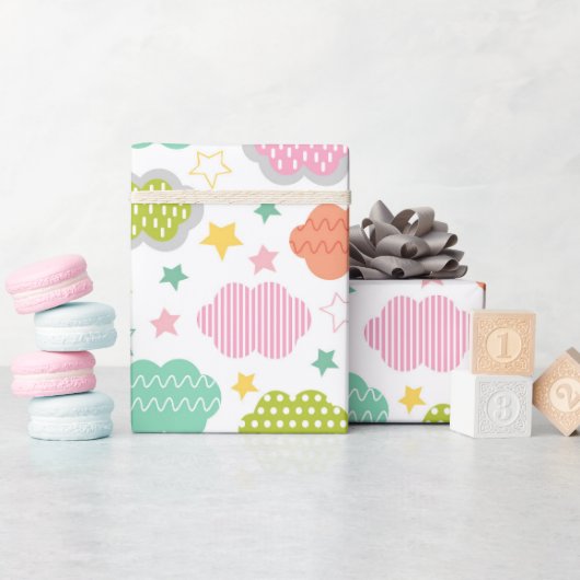 In de wolken cadeaupapier (Baby Shower)