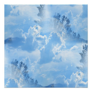 In de wolken drijven... perfect poster