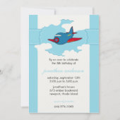 In de wolken zijn de verjaardagsuitnodigingen -4 kaart (Voorkant)