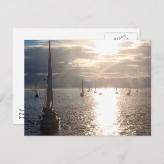 In de zon briefkaart (Voorkant / Achterkant)