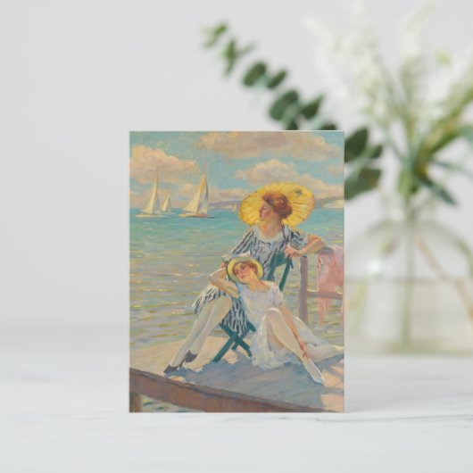 In de zon | Edward Cucuel Briefkaart (Staand voorkant)