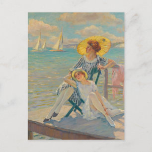 In de zon   Edward Cucuel Briefkaart