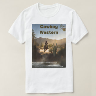 In de zonsondergang: het vieren van de Cowboy Lega T-shirt