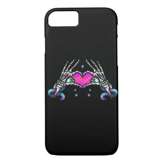 In Death - Skelet Hart Handen Case-Mate iPhone Case (Achterkant)