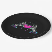 In Death - Skelet Hart Handen Papieren Bordje (Gekanteld)