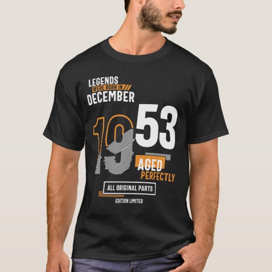 In december 1953 werden 68e verjaardag van de Lege T-shirt (Voorkant)
