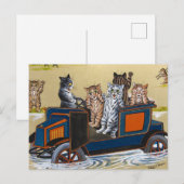 In Deep Water by Louis Wain Briefkaart (Voorkant / Achterkant)