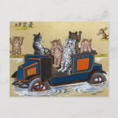 In Deep Water by Louis Wain Briefkaart (Voorkant)
