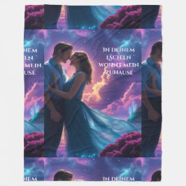 In deinem Lächeln wohnt mein Zuhause Fleece Deken