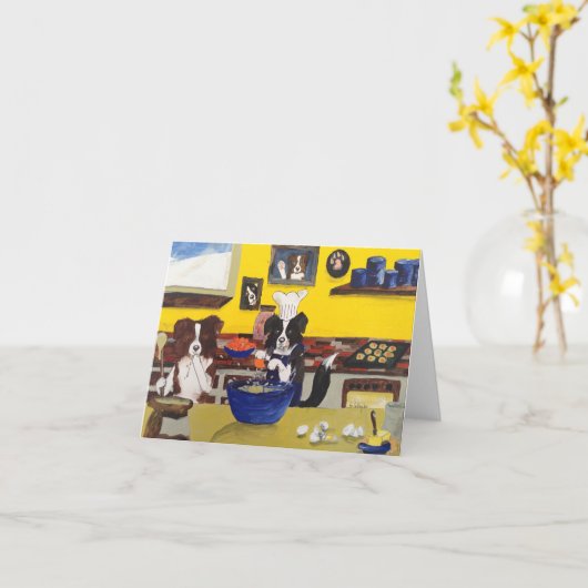 in der Weihnachtsbäckerei bei Familie Border Colli Kaart (Gele Bloem)