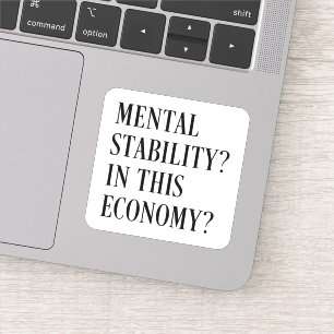In deze economie grappige inflatie sarcasme sticker